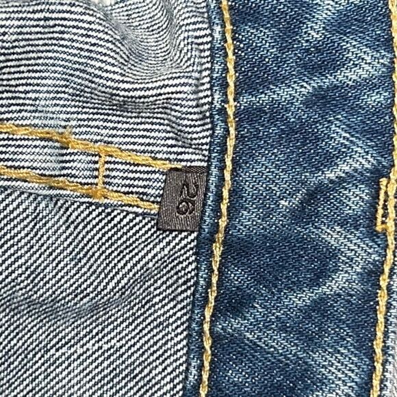 Carmar Los Angelos Boyfriend High Waisted Destroyed Distressed Crop Jeans Sz 26 - Picture 7 of 9